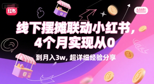 线下摆摊联动小红书，4个月实现从0到月入3w，超详细经验分享-十一网创