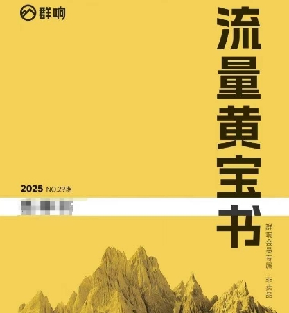 群响流量黄宝书25-29期，群响内部私享资料非卖品-十一网创