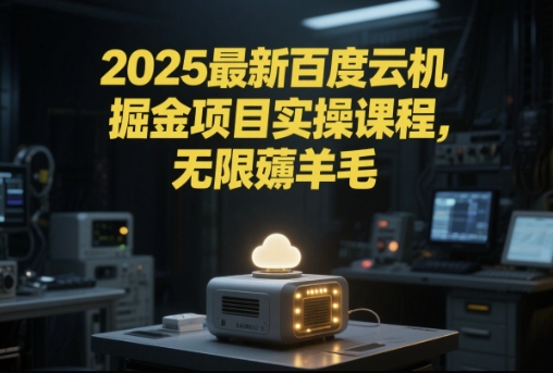2025最新百度云机掘金项目实操课程单窗口保底5-10元月收益单窗口150+【揭秘】-十一网创