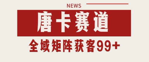 小红书某音唐卡赛道引流获客自热矩阵日引200+【揭秘】-十一网创