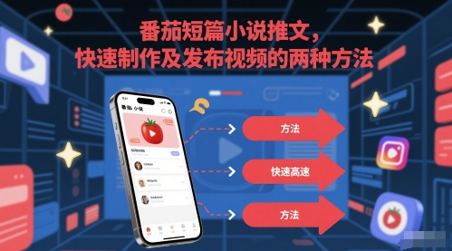 番茄短篇小说推文，快速制作及发布视频的两种方法-十一网创