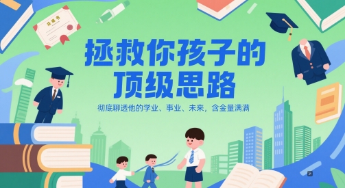 付费文章：拯救你孩子的顶级思路，彻底聊透他的学业、事业、未来，含金量满满-十一网创