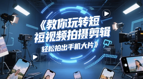 教你玩转短视频拍摄剪辑，轻松拍出手机大片-十一网创