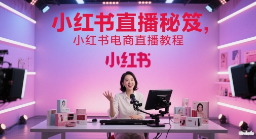 小红书直播秘笈，小红书电商直播教程-十一网创