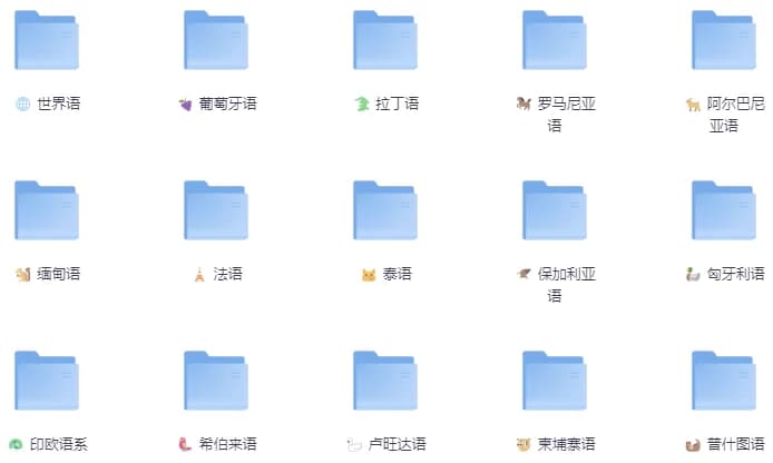 最新精整26门小语种零基础全套学习资料-十一网创