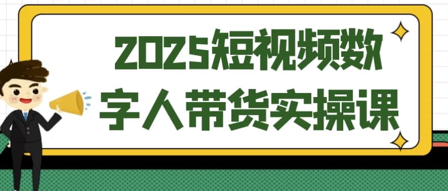 2025短视频数字人带货实操课-十一网创