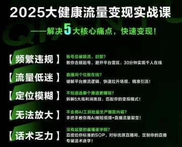 大健康流量全域新增长8.0，三月底线下课视频，大健康万亿蓝海，从类目突围到模式迭代-十一网创