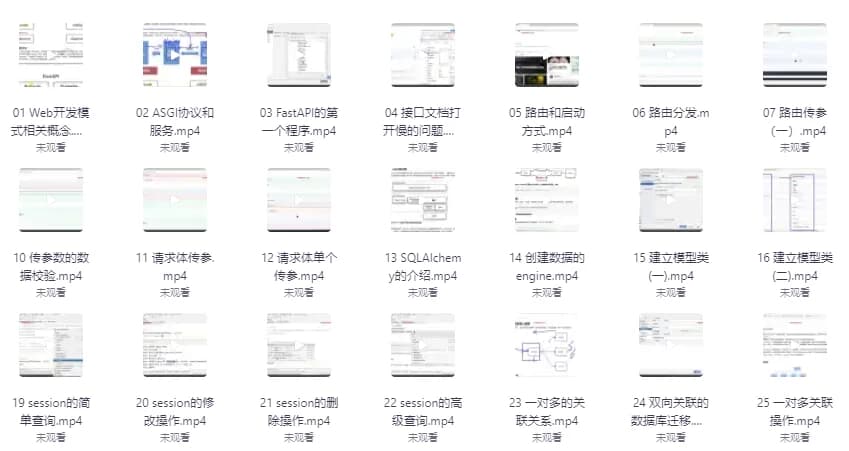 【马士兵教育】速度最快的异步框架FastAPI–带源码课件-十一网创