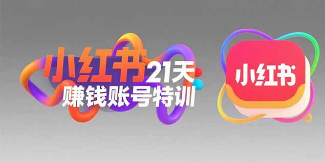 小红书21天赚钱账号特训：黄金定位技巧，高转粉文案创作，科学引流策略-十一网创