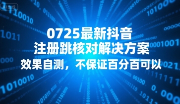 0725最新抖音注册跳核对解决方案，效果自测，不保证百分百可以-十一网创