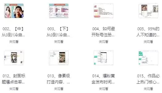 价值1000+的自媒体教学课程-十一网创