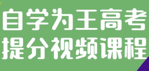 自学为王高考提分视频课程-十一网创