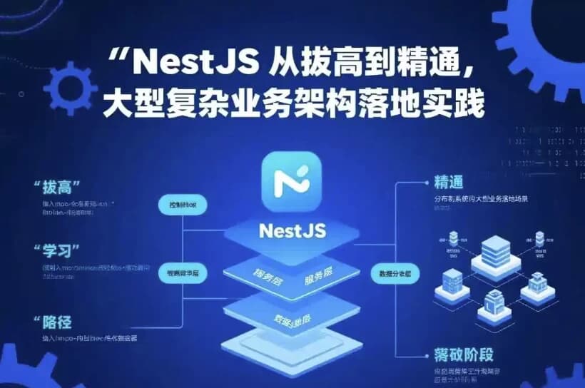 NestJS从拔高到精通，大型复杂业务架构落地实践-十一网创