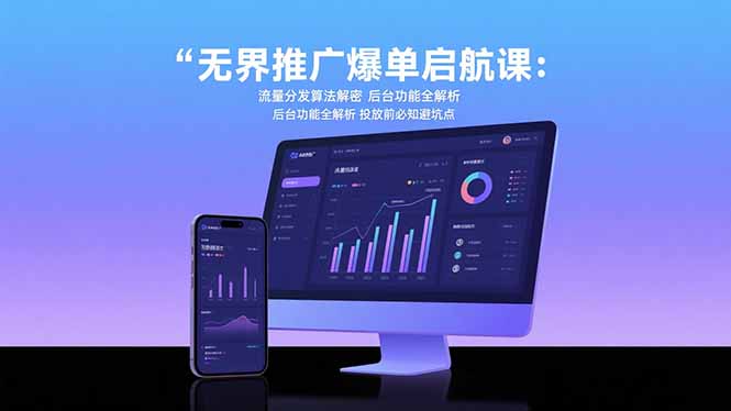 无界推广爆单启航课：流量分发算法解密后台功能全解析投放前必知避坑点-十一网创