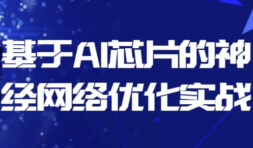 基于AI芯片的神经网络优化实战-十一网创