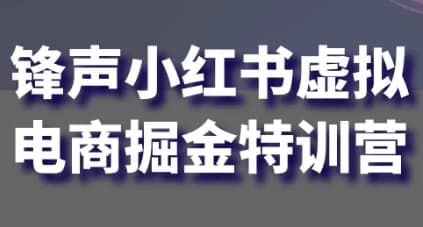 锋声小红书虚拟电商掘金特训营-十一网创
