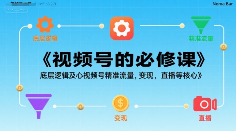 视频号的必修课，视频号的底层逻辑及核心视频号精准流量，变现，直播等核心-十一网创