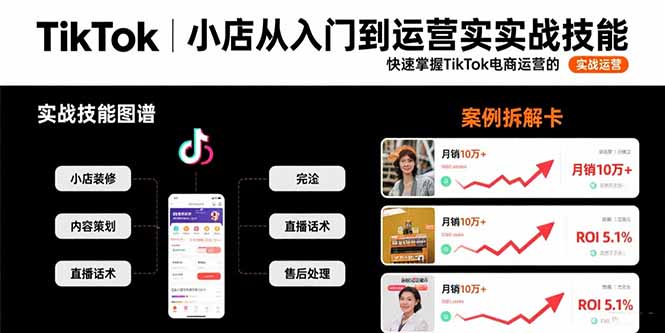 TikTok小店从入门到运营实战技能：快速掌握TikTok电商运营的完整方法论-十一网创