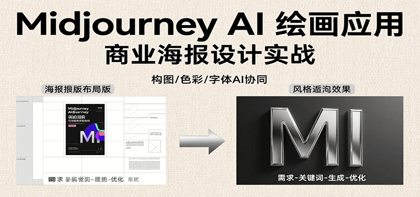 MidjourneyAI绘画应用，关键词指令解析、漫画头像制作、海报设计、3D人物生成等-十一网创