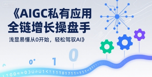 AIGC私有化应用全链增长操盘手，浅显易懂从0开始，轻松驾驭AI-十一网创