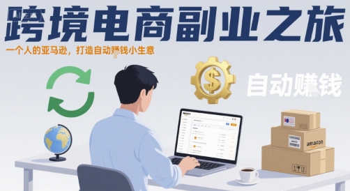 跨境电商副业之旅，一个人的亚马逊，打造自动賺钱小生意-十一网创