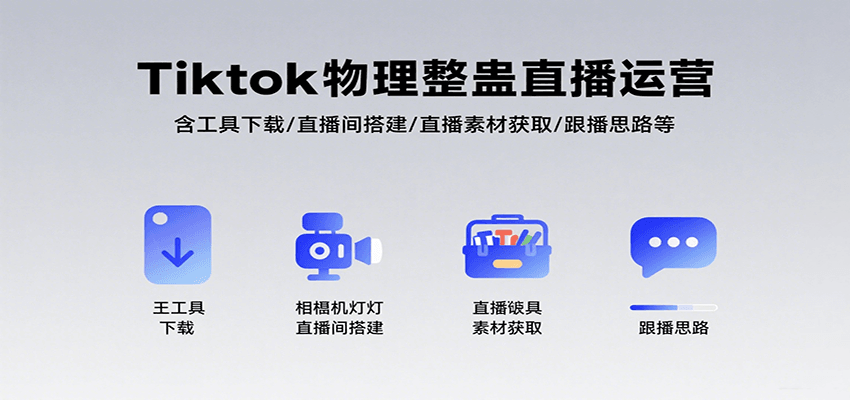 Tiktok物理整蛊直播运营，包含工具下载/直播间搭建/直播素材获取/跟播思路等-十一网创