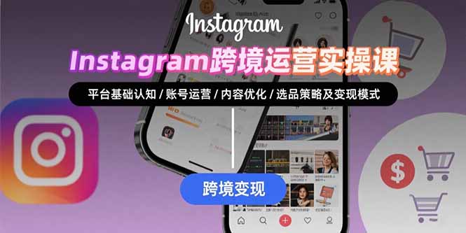Instagram跨境运营实战：平台认知/账号运营/内容优化/选品策略及变现模式-十一网创