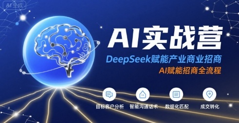 AI实战营：DeepSeek赋能产业商业招商，AI赋能招商全流程-十一网创