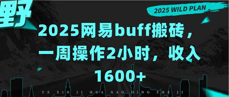 2025网易buff搬砖，一周操作2小时，收入1600+-十一网创