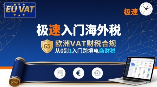 极速入门海外税，欧洲VAT财税合规，从0到1入门跨境电商财税-十一网创