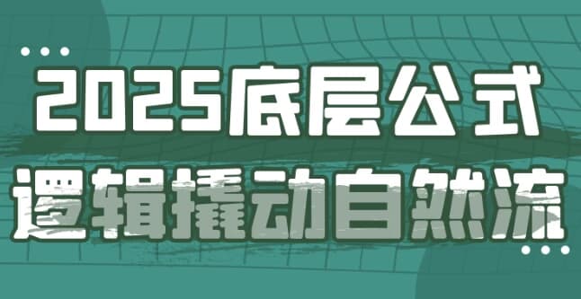 2025底层公式逻辑撬动自然流-十一网创
