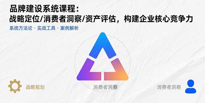 品牌建设系统课程：战略定位/消费者洞察/资产评估，构建企业核心竞争力-十一网创