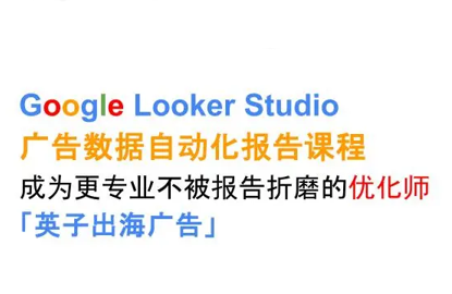 英子出海广告·GoogleLookerStudio从新手到高手-十一网创