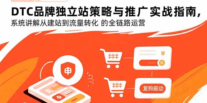 DTC品牌独立站策略与推广实战指南，系统讲解从建站到流量转化的全链路运营-十一网创