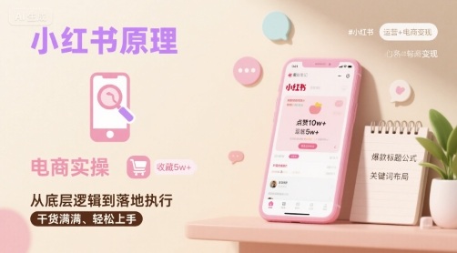 小红书原理以及详细实操流程，小红书电商教程-十一网创