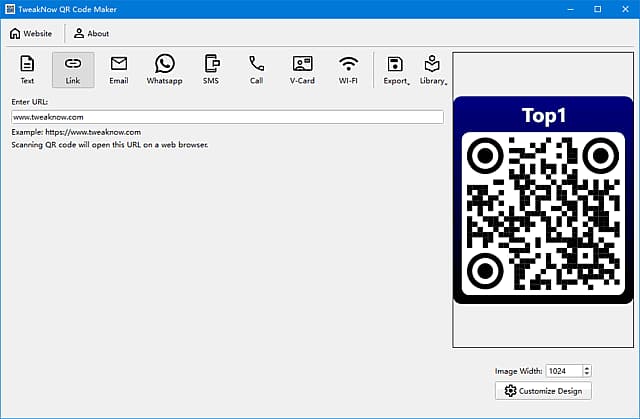TweakNowQRCodeMaker(二维码生成软件)v3.6.2便携版-十一网创