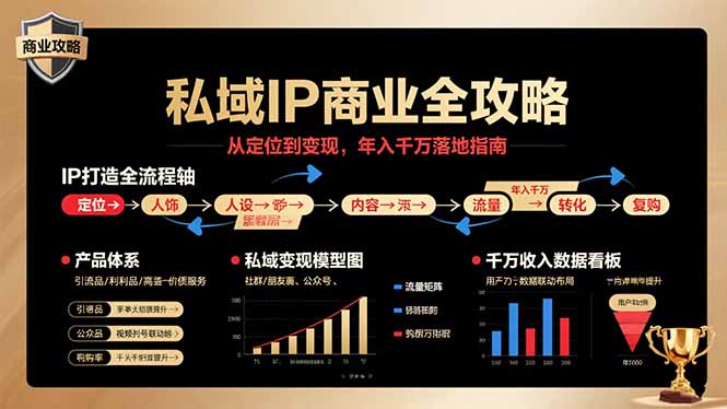私域IP商业全攻略，从定位到变现，年入千万落地指南-十一网创