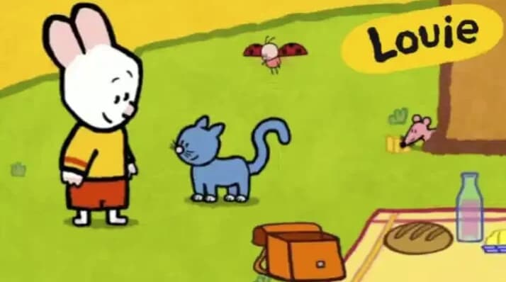 法国启蒙动画《路易小兔子Louie1-4季全集》英语学习课程，简笔画教学+趣味互动-十一网创
