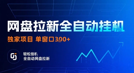 网盘拉新全自动挂G，独家项目，全自动运行完成拉新做任务，单窗口3张+【揭秘】-十一网创