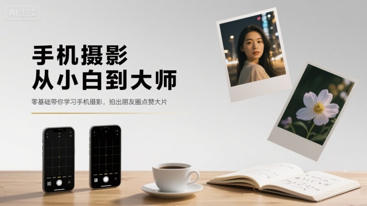 手机摄影从小白到大师，零基础带你学习手机摄影，拍出朋友圈点赞大片-十一网创