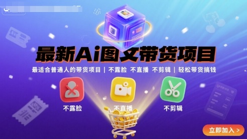 最新Ai图文带货项目，最适合普通人的带货项目，不露脸不直播不剪辑就可以轻松带货搞钱(完结)-十一网创
