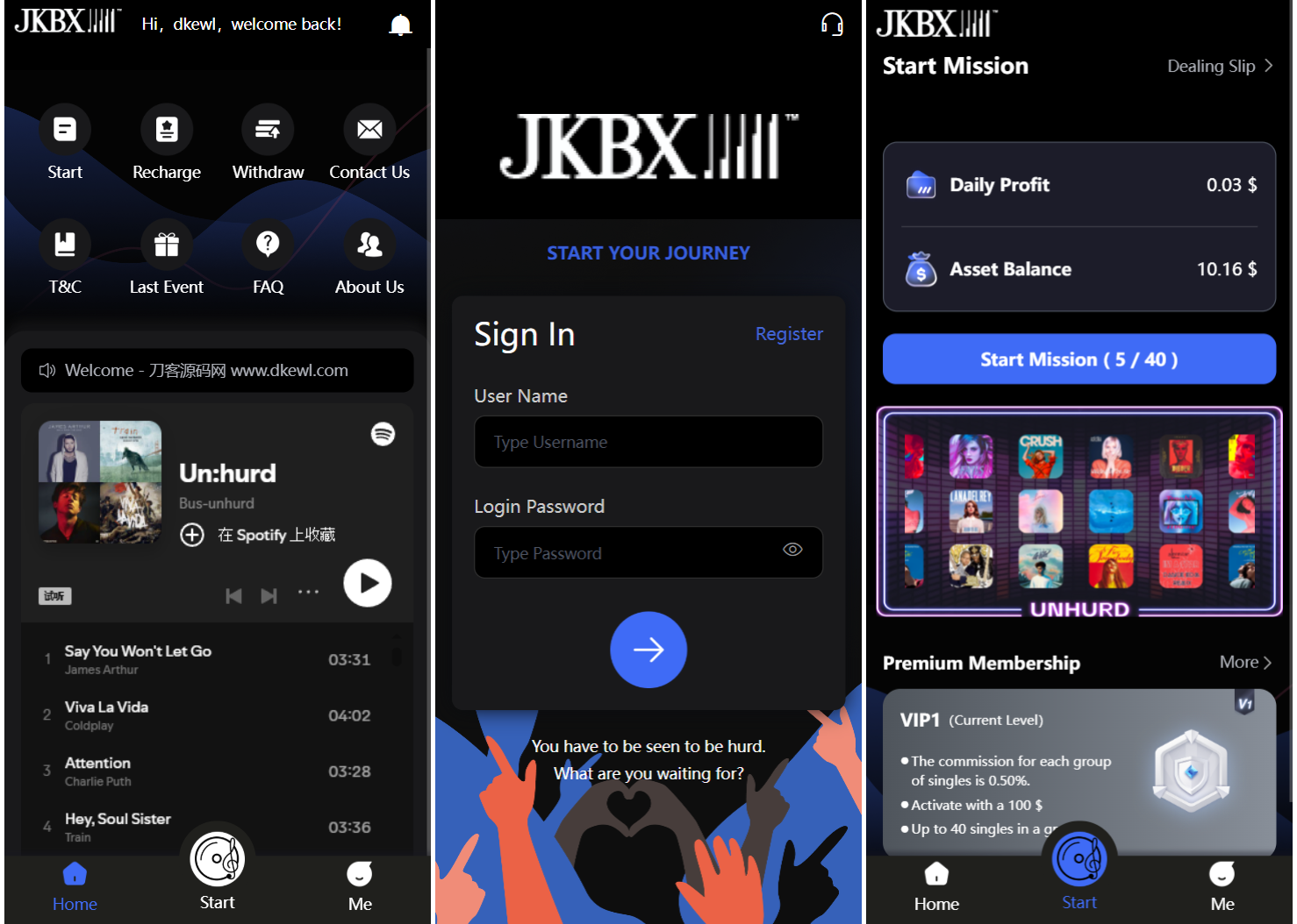 JKBX海外音乐抢单系统源码Thinkphp框架附教程-十一网创