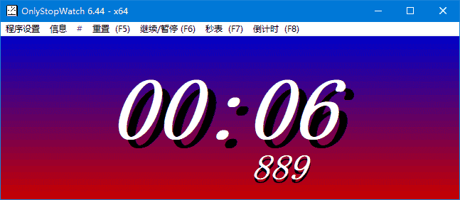 OnlyStopWatch(桌面计时器工具)v6.56多语便携版-十一网创